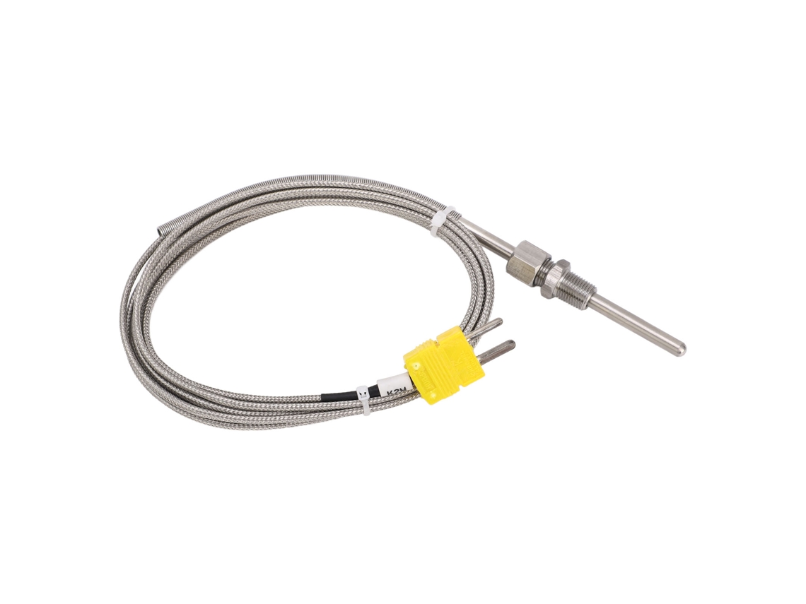 Sonda De Temperatura De Termopar Tipo K, 1/8 Npt, 80 Mm, Tapón Amarillo, -100 A 1250 ℃
