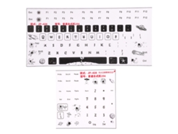 pegatinas universales para teclado de ordenadores de sobremesa mecánicos para juegos, teclas mate JP6262