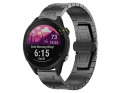 Bracelete Para Garmin Forerunner 255 Music (22mm) - Liga De Titânio Cor Titânio