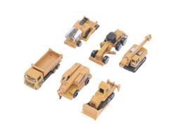 -set De Camiones De Construcción De Aleación A Escala 1/64 Juguetes Educativos Para Motricidad Fina