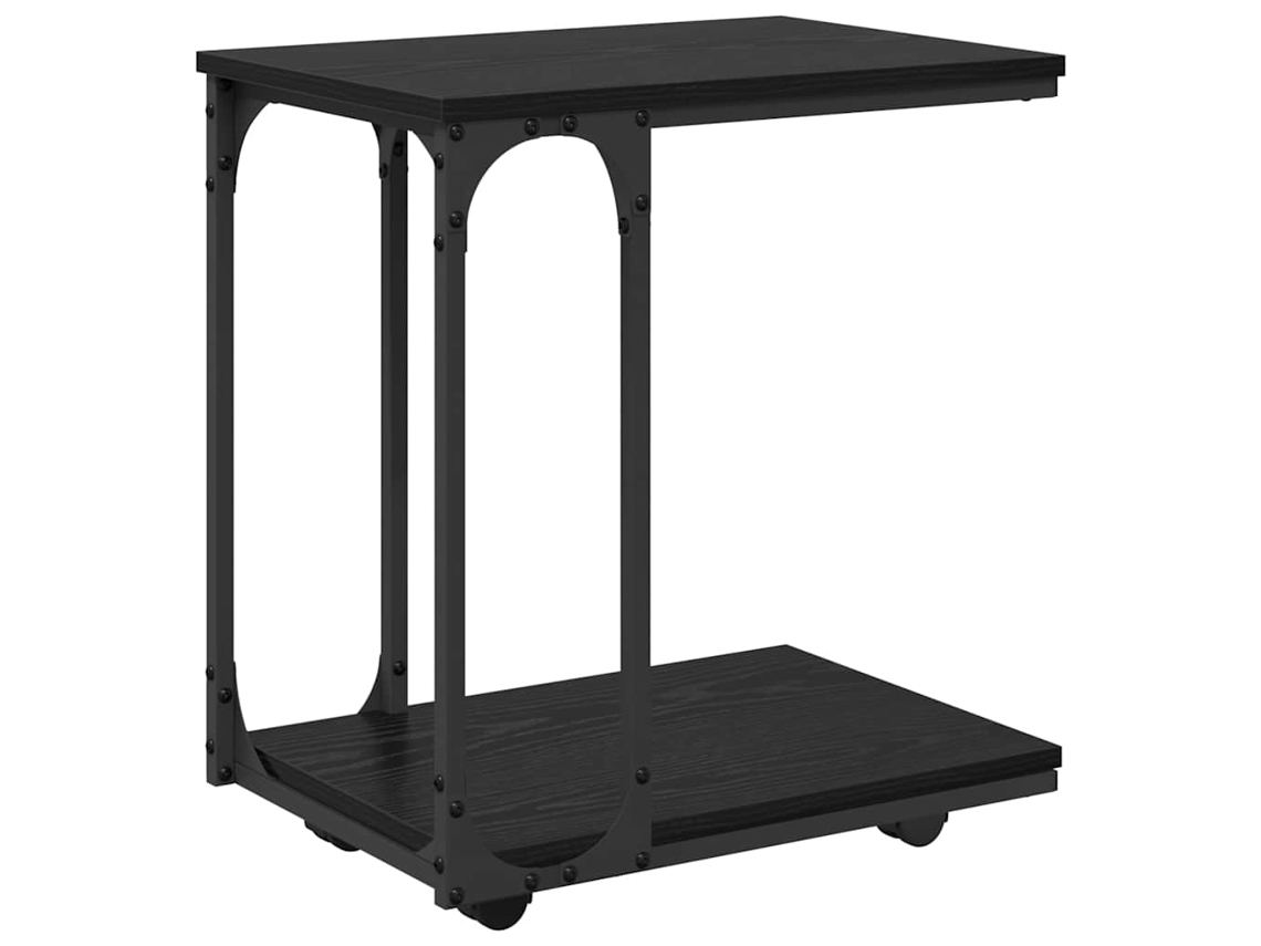 Maison Exclusive - Mesa Lateral Roble Negro 50 X 35 X 55.5 Cm Madera De Ingeniería