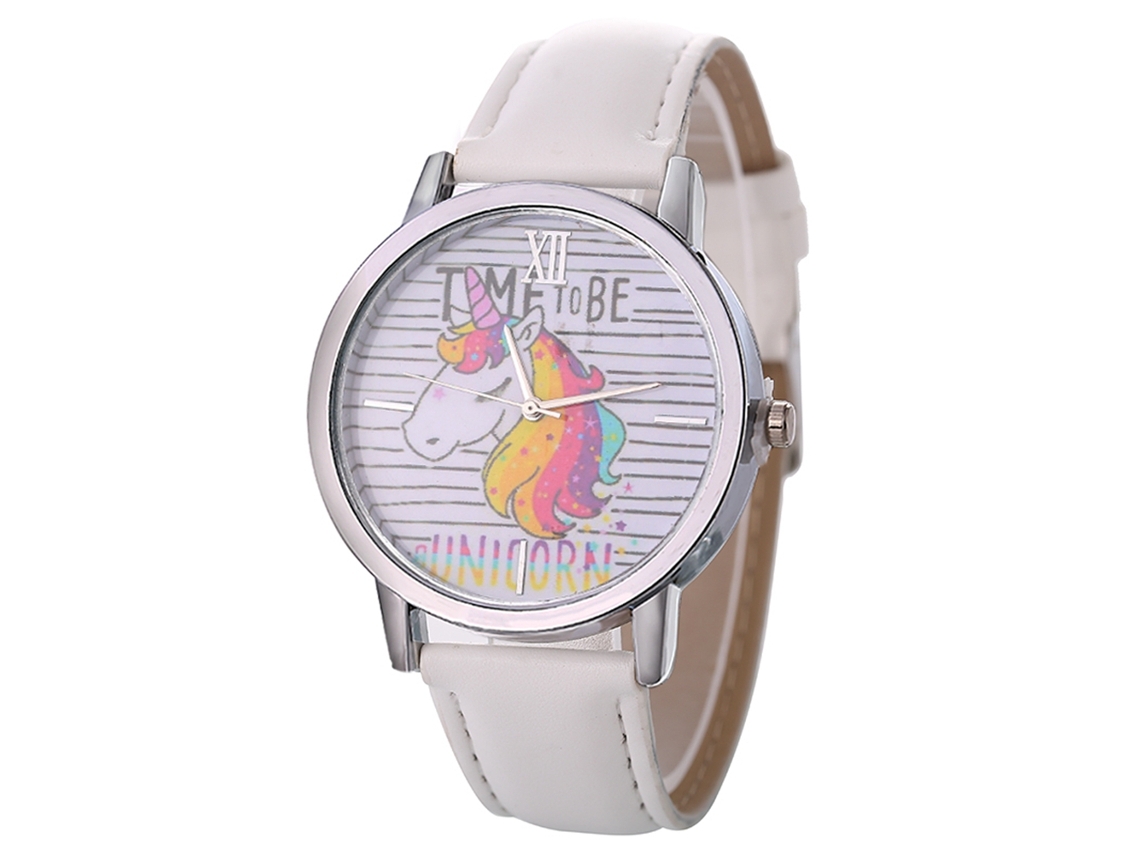 Reloj De Pulsera De Lujo Para Mujer, Elegante Y Práctico, Con Correa De Cuero Y Esfera Redonda Blanca.