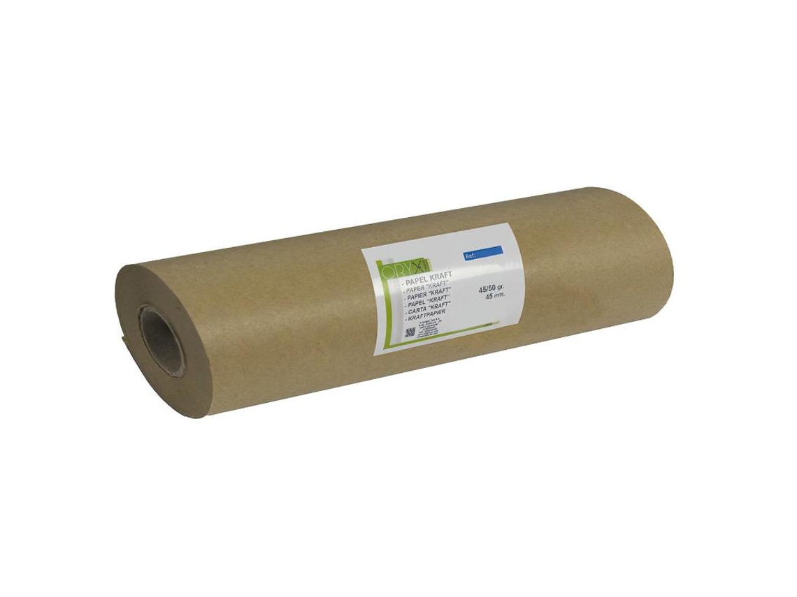 Papel Kraft 45 / 50 Gramos Rollo 30 cm x 45 Metros ORYX