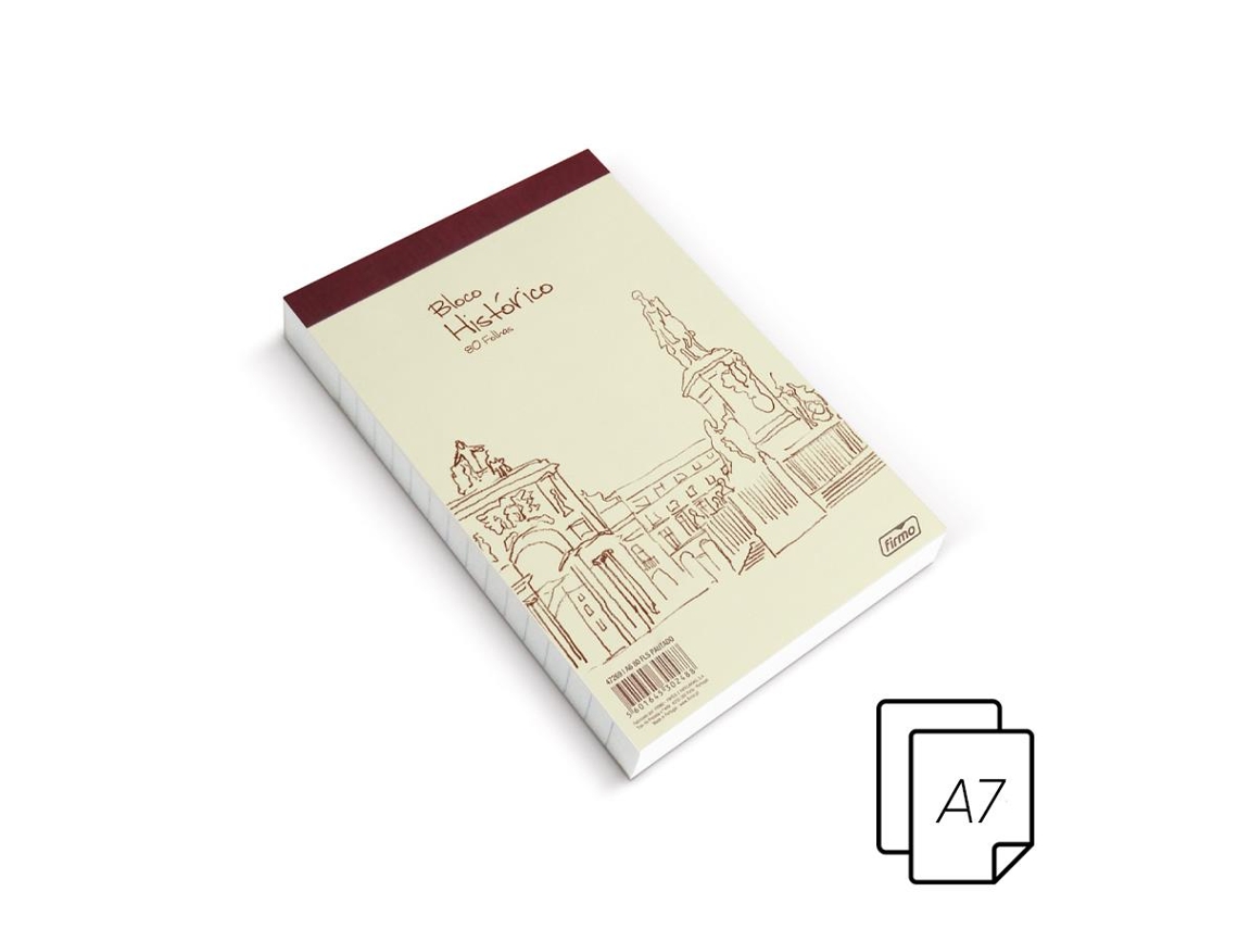 Cuarderno FIRMO Histórico (A7 - Pautado - 80 Hojas)