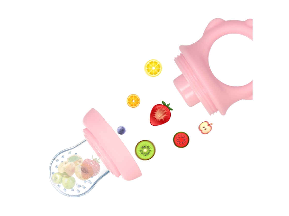 Alimentador De Alimentos Para Bebés De Silicona Para Frutas Y Verduras, Chupete, Mordedor, Fácil De Limpiar.