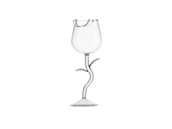 Copa De Vino Alta De Cristal De Borosilicato De 280 Ml Con Forma De Rosa, Ideal Para Fiestas Y Bares.
