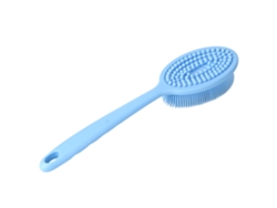 Cepillo Multifuncional De Silicona Con Mango Largo Para Baño Y Lavado De Platos - Azul