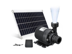 Bomba de água solar de 50 W, 800 L/h, 12 V DC, compatível com fonte de jardim silenciosa 