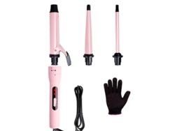 Rizador Multifuncional Rosa 3 Barriles Para Ondas, Rizos Y Texturas Diferentes