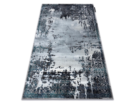 Alfombra de Luxe Moderna 2078 Ornamento Vintage - Structural Gris (200 x 290 cm)