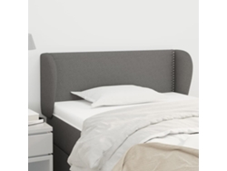 Cabecero De Tela Gris Oscuro 103x23x78/88 Cm