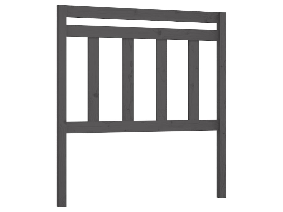 Cabecero de cama 106x4x100 cm Pino macizo Gris MAISON EXCLUSIVE