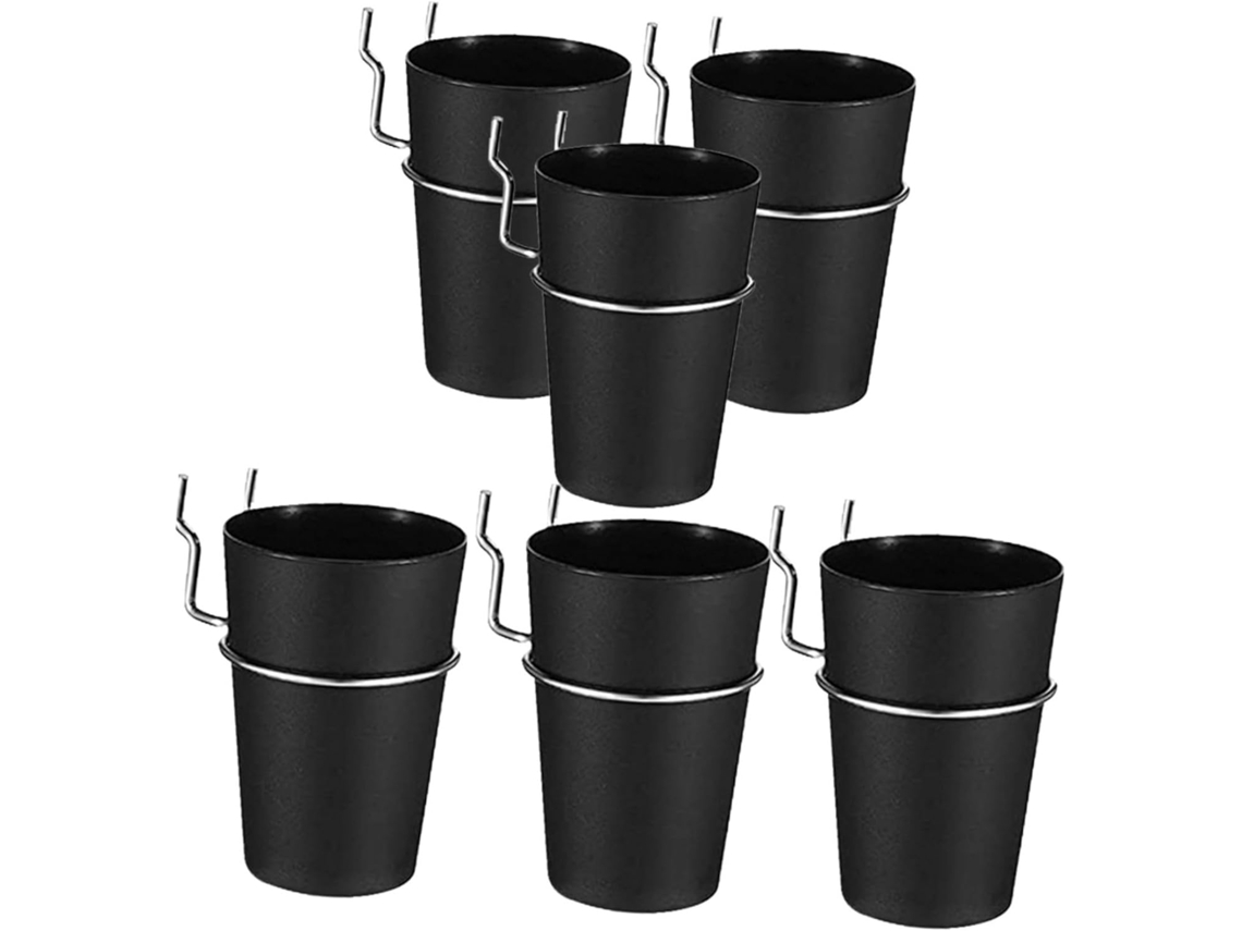 Kit De 6 Piezas Para Portavasos, Herramientas Para Portavasos, Ganchos, Hierro Y Abs.