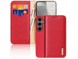 Estuche Viho Solapa Bloqueador para Samsung Galaxy S24 DUX DUCIS Rojo