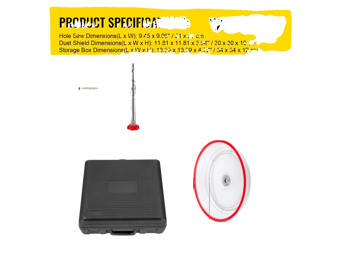 Kit de brocas para agujeros, diámetro ajustable, juego completo de herramientas, 40-200 mm