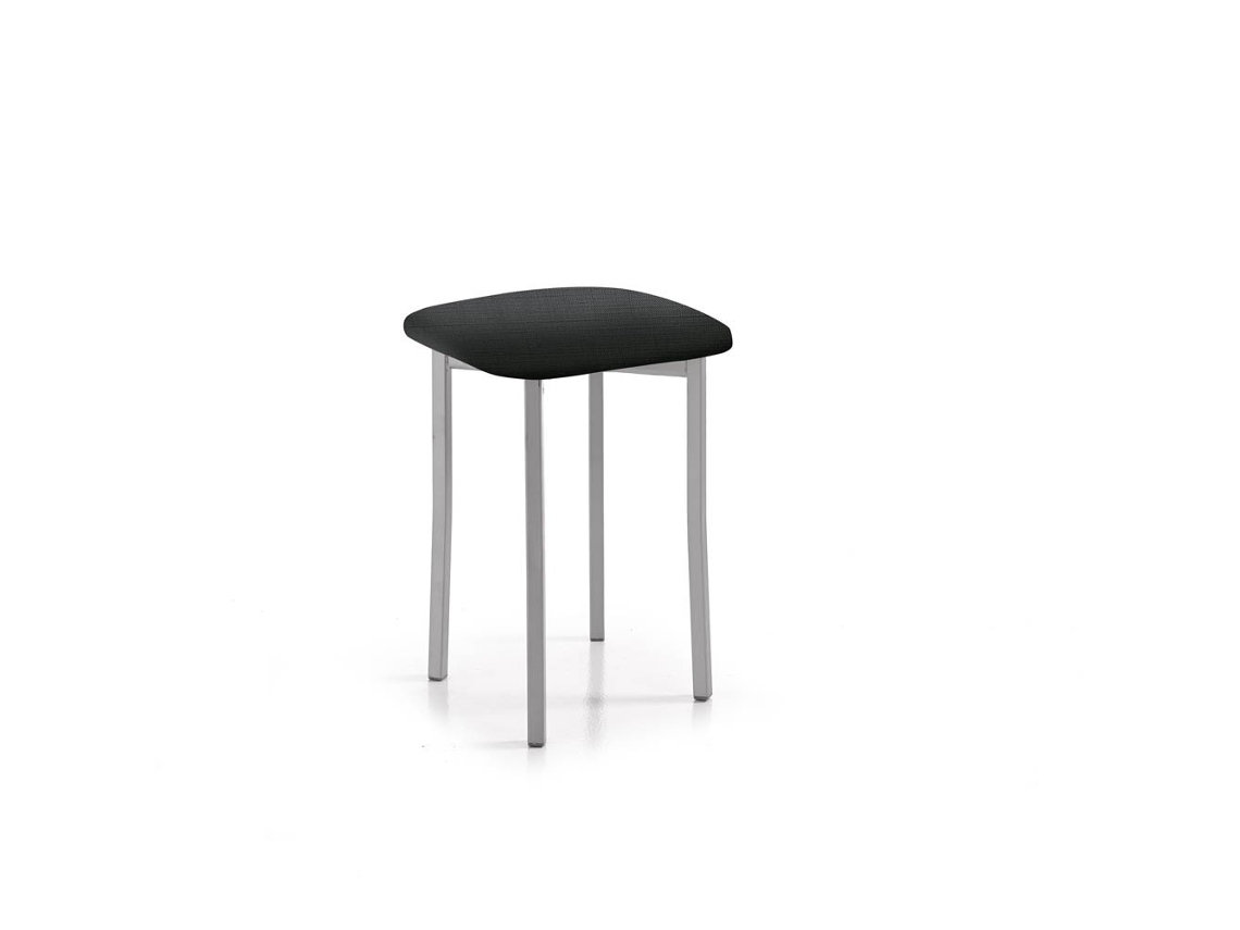 Banqueta Baixa de Cozinha Sonia 33x47x33cm Michigan Preto FANMUEBLES