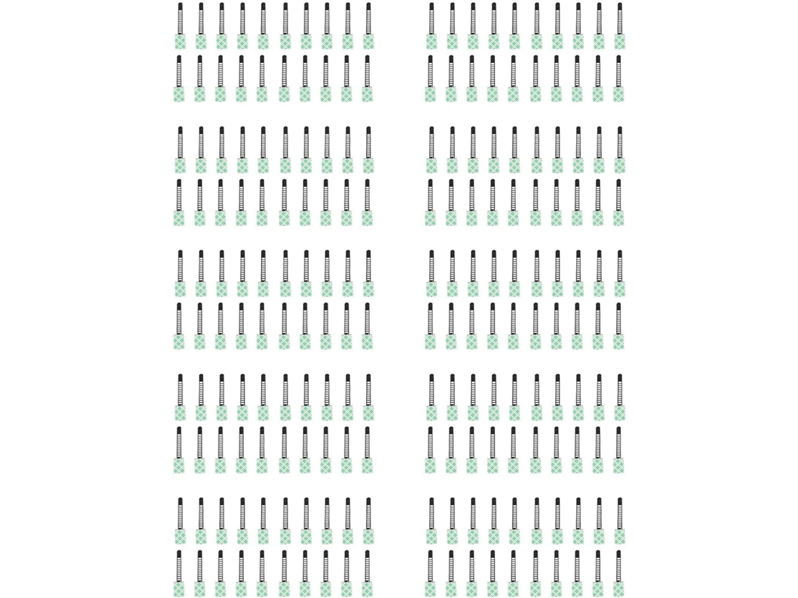 200 Unidades De Bridas Adhesivas Negras Ajustables Para Cables.