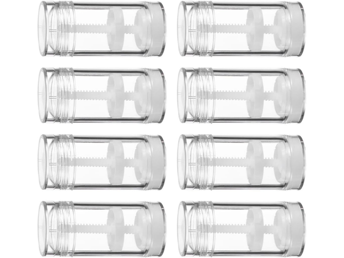 Lot De 8 Botellas En Plástico Transparentes A Visser 30 Ml Tubes Torsadés Pour Déodorant Solide