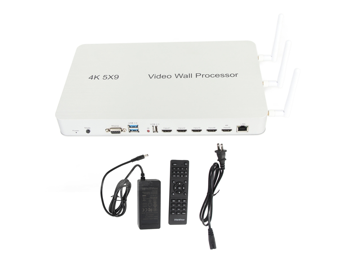 Controlador de videowall con múltiples modos de empalme e interfaz HDMI