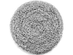 Cadena de acero galvanizado de 5.1 mm x 76 m para remolque y fijación de máquinas Tekmaquinas