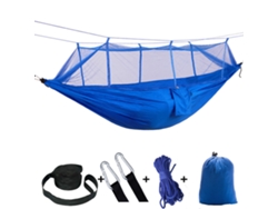 Hamaca De Descanso Chrui Con Mosquitera, 260 X 140 Cm (azul)