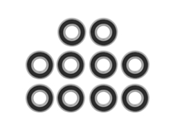 10 Piezas Rodamientos De Bolas De Ranura Profunda 6900-2rs Sellados De Caucho 10mm*22mm*6mm