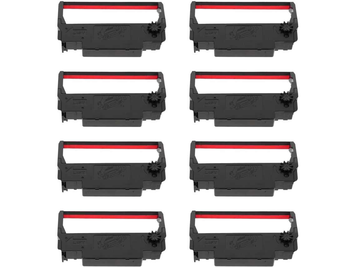 Juego de cintas de tinta negra y roja (24 piezas) para caja registradora SFUSHOS