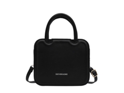 Bolso bandolera para mujer, de piel sintética suave, estilo hip hop, multicolor, negro