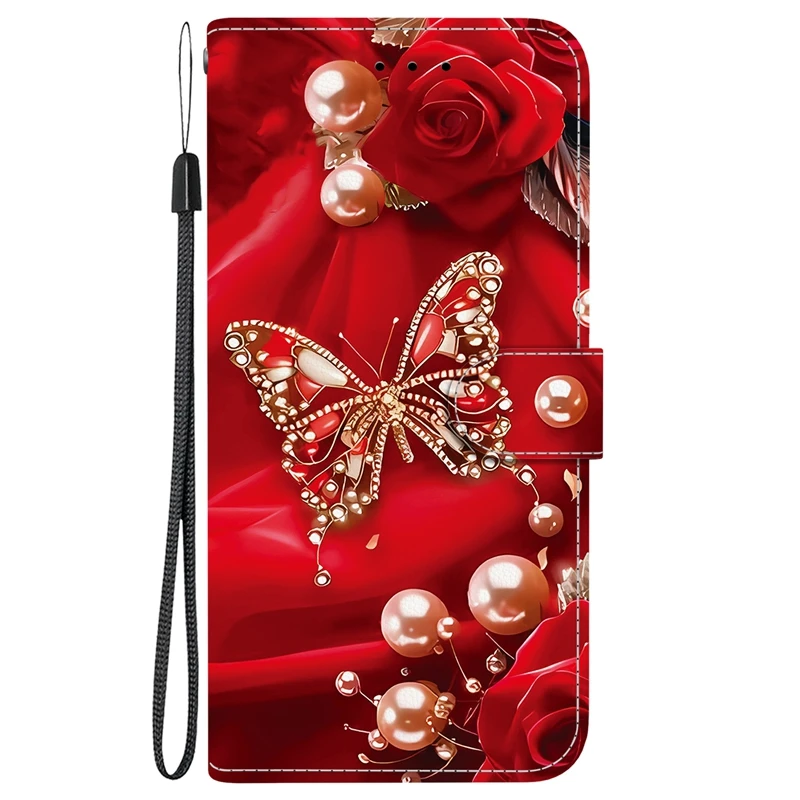 C9para Samsung A17 5gsamsung Galaxy A17 A 17 5g Sm-a176b Funda De Cuero Abatible De Moda