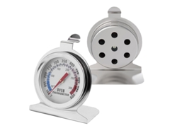 Termómetro analógico para horno de barbacoa 50-300 °C Acero inoxidable Plata