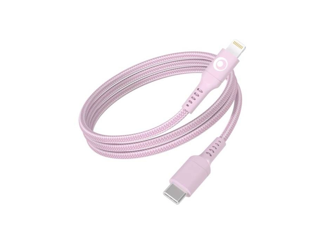 Cable Carga Transferência Usb-c Lightning Power Bigben Connected Rosa