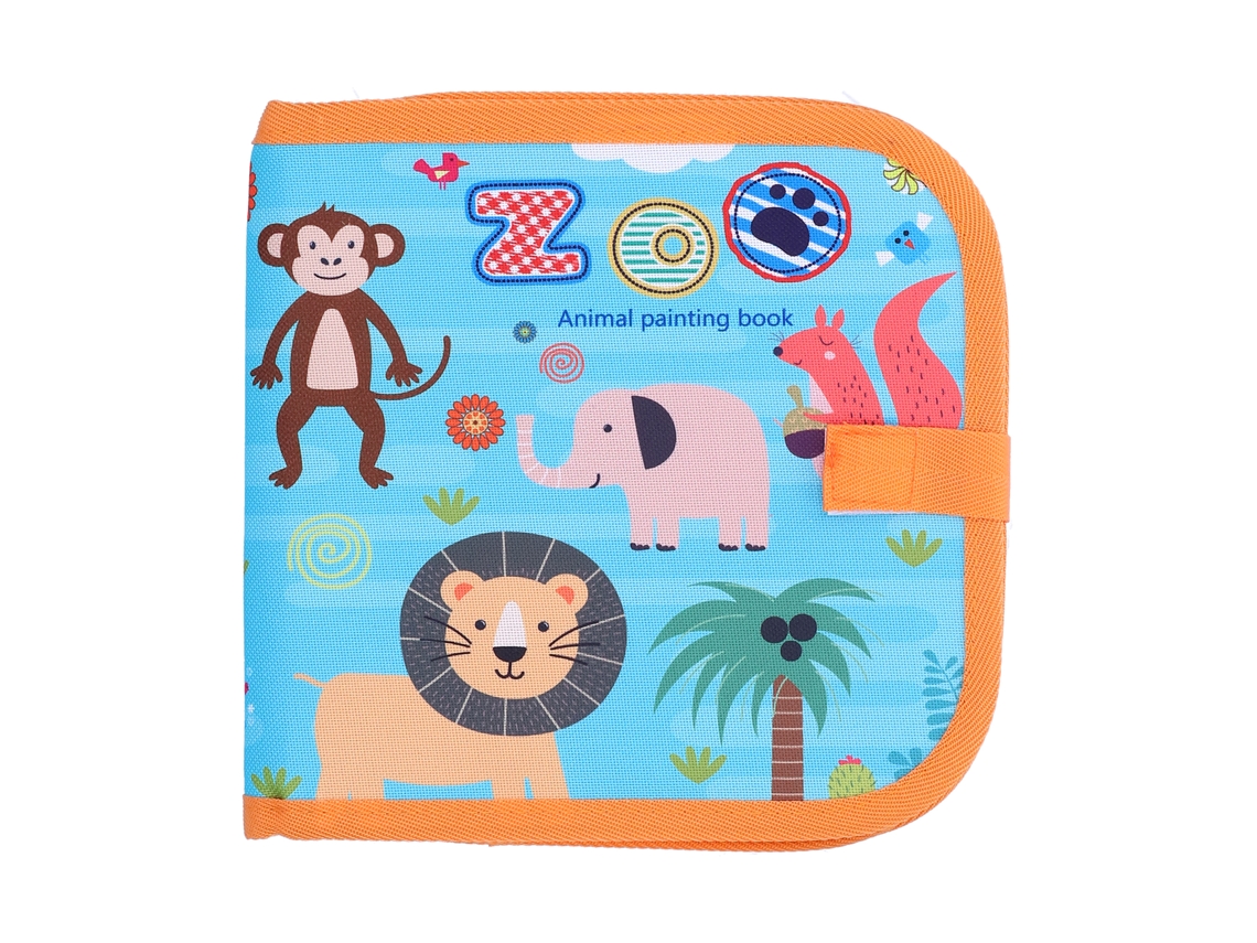 Dan26-tableta De Dibujo Portátil Para Niños Con Animales Cartoonesco Pizarra Borrable Juguete De Arte Infantil