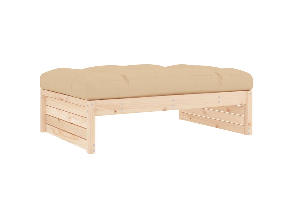 Maison Exclusive - Taburete De Jardín Madera Maciza De Pino 120x80 Cm