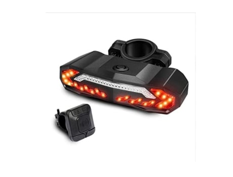 Luz trasera de bicicleta impermeable ultrabrillante luz trasera de bicicleta recargable por Usb luz trasera de bicicleta-negro ENZONS