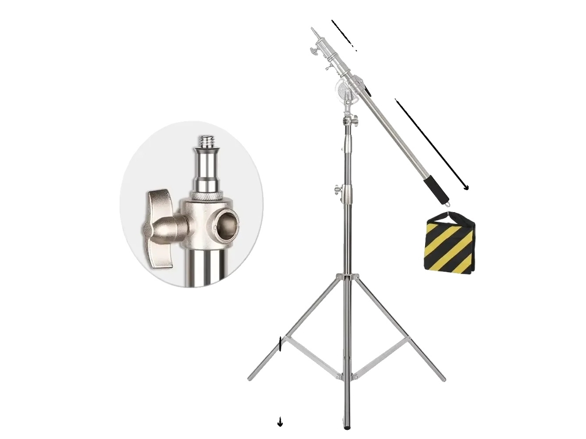 Brazo telescópico de aluminio ligero, compacto y portátil, kit OEM