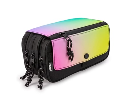 MILAN Sunset Estuche Portatodo Triple Con Cuatro Cremalleras para Material Escolar