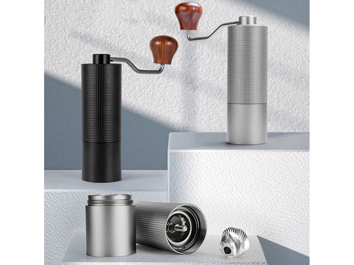 Molinillo de café manual portátil para uso doméstico en acero inoxidable con rectificadora CNC420