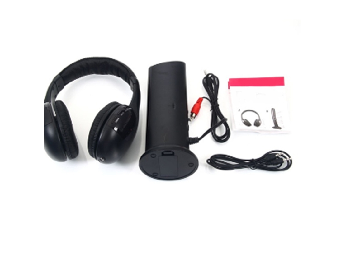 Auriculares Inalámbricos 5 En 1 Con Transmisor Fm: Supraaurales, Cableados, Radio Fm, Monitorización, Chat (hasta 10m)