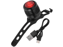 Luz trasera para bicicleta recargable por USB Yizhood, color negro