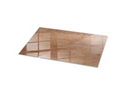 Tablero de mesa rectangular de cristal Espelharte (100 x 50 cm - Diseño de madera natural - Marrón)