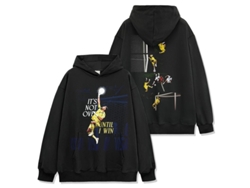 Sudadera Fútbol Capucha Negra Talla M Collage Mejores Paradas Del Guardameta Vozinha Selección Nacional Mundial 2026