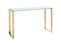 Aparador de diseño moderno BELIANI Tilon de Vidrio templado Transparente 120x40x75