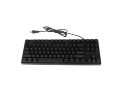 Teclado Mecánico Para Juegos Retroiluminado De 87 Teclas Con Usb Y Soporte Ergonómico Flexible - Negro