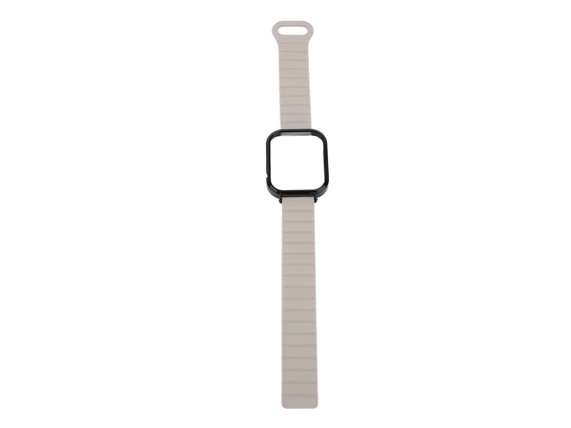 Pulsera Magnética De Silicona Con Cubierta Negra Para Watch Fit 3, Resistente Al Sudor.