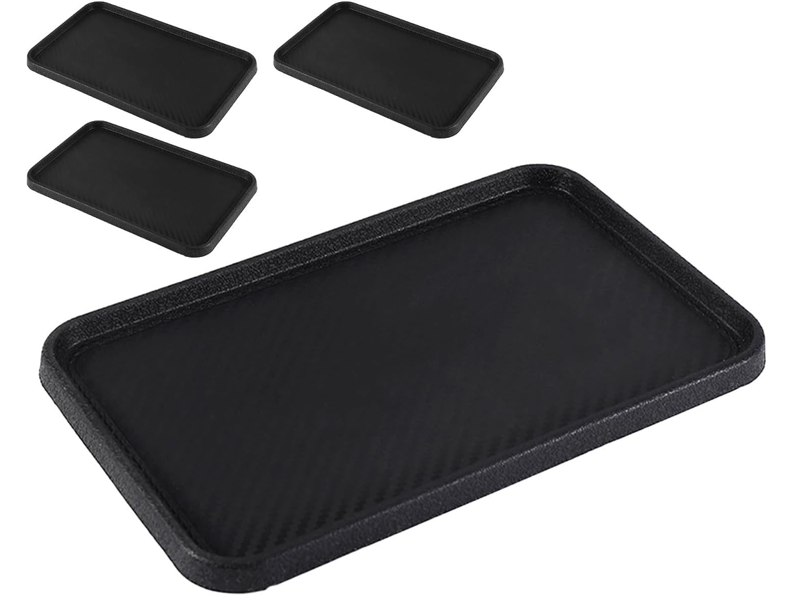 Juego De 4 Alfombrillas De Silicona Antideslizantes Para El Salpicadero Del Coche, Soporte Multifuncional Para Teléfono Y