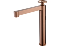 Grifo Mice alto para lavabo de latón, Griferia baño Oro Rosa Cepillado MICE COLLECTION