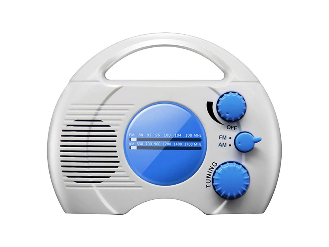 Radio Portátil Inalámbrica Para Ducha, Resistente Al Agua, Am/fm Con Altavoz Colgante Para Baño, Piscina, Playa Y Viajes.