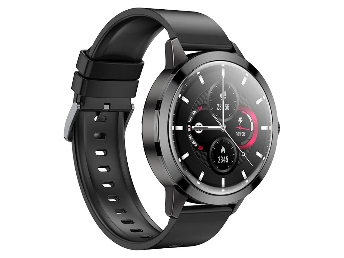 Reloj inteligente con pantalla AMOLED de 1.43", asistente de voz con IA, monitor de sueño y ranura para tarjetas para Android e iOS Bestvite (negro)