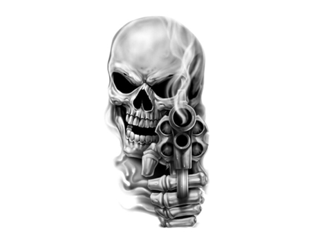 Pegatinas para motos LETHAL THREAT Gun