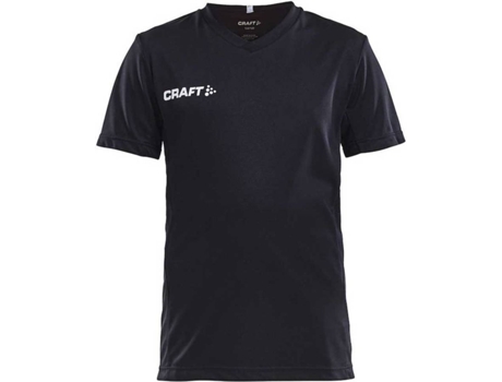 Camiseta de Hombre para Fútbol CRAFT Squad Solid Negro (10/12 Años)